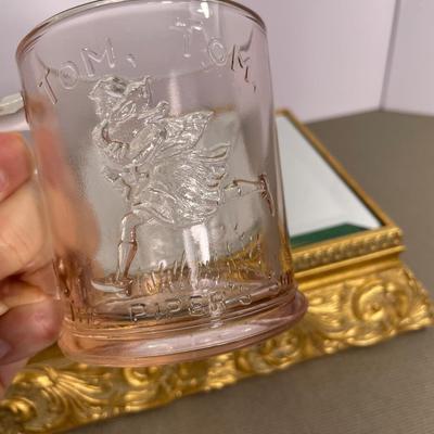 Pink Depression Glass Humpty Dumpty Mug