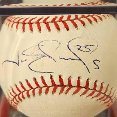 Jim Edmonds #25 Angels OMLB Signed Autographed Baseball In Collectors Case