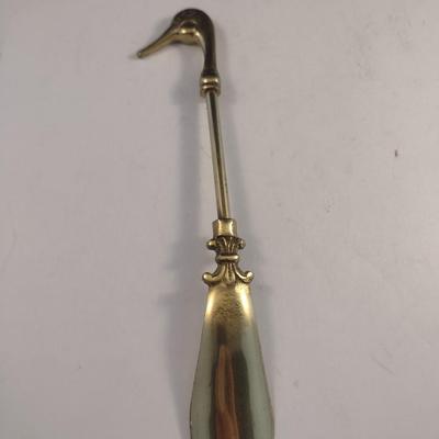 Brass Duck Design Shoe Horn- Approx 9 1/2" Long