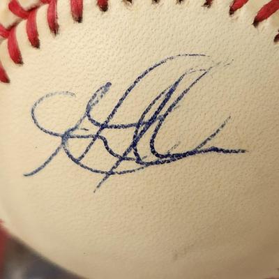 Garret Anderson Angels OMLB Signed Autographed Baseball In Collectors Case