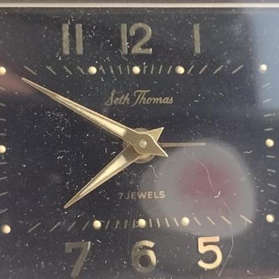 Seth Thomas 7 Jewels (Germany) Wind-Up Travel Alarm Clock