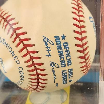 Mark Fidrych Tigers OMLB Signed Autographed Baseball In Collectors Case