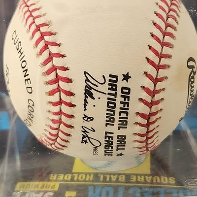 Ralph Branca Dodgers OMLB Signed Autographed Baseball In Collectors Case