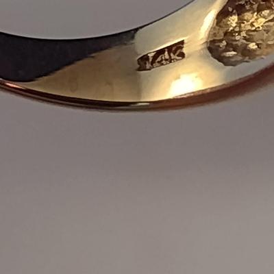 14 Karat Yellow Gold and Gemstone Ring- Size 5 1/2- Approx Weight 8.1 Grams (#1)