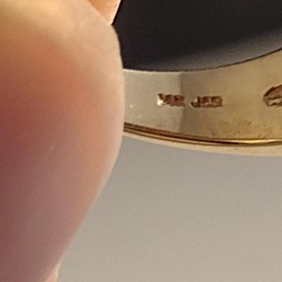 14 Karat Yellow Gold and Gemstone Ring- Size 6 1/4- Approx Weight 8.6 Grams (#2)