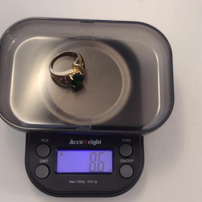 14 Karat Yellow Gold and Gemstone Ring- Size 6 1/4- Approx Weight 8.6 Grams (#2)