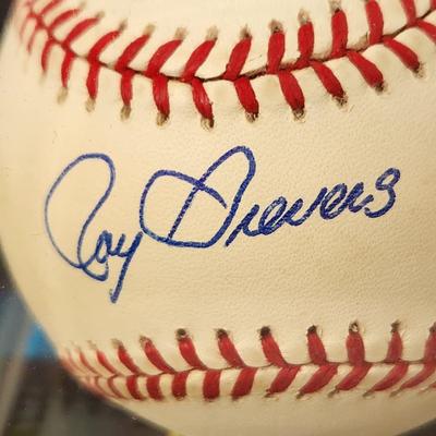 Roy Sievers Senators OMLB Signed Autographed Baseball In Collectors Case