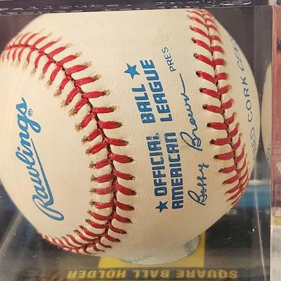 Mickey Vernon Senators OMLB Signed Autographed Baseball In Collectors Case