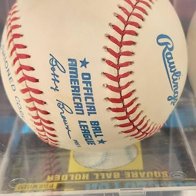Je Rudi OMLB Signed Autographed Baseball In Collectors Case