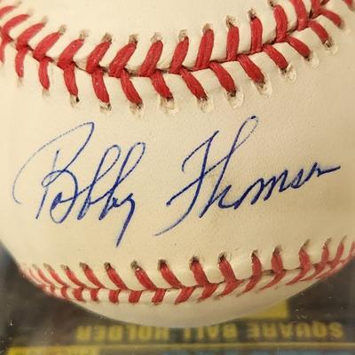 Bobby Thomsom Giants OMLB Signed Autographed Baseball In Collectors Case