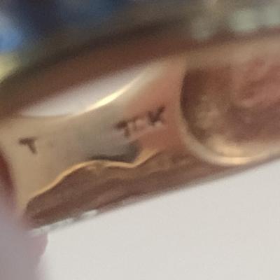 10 Karat Yellow Gold and Gemstone Ring- Size 5 1/2- Approx Weight 7.6 Grams (#7)