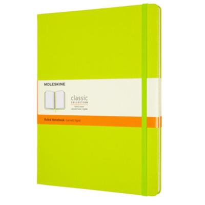Moleskine Classic Notebook, Extra Large, Ruled, Lemon Green, Hard Cover (7.5 X 9.75) (Hardcover)