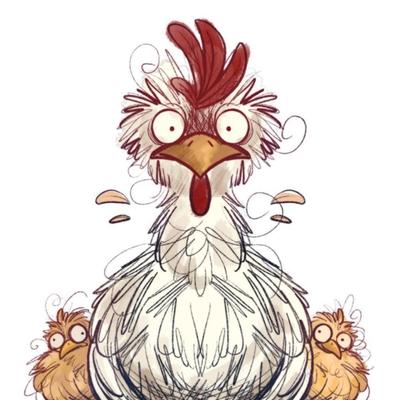 Frazzled Chickens - DAT - 8x10 Matte Print