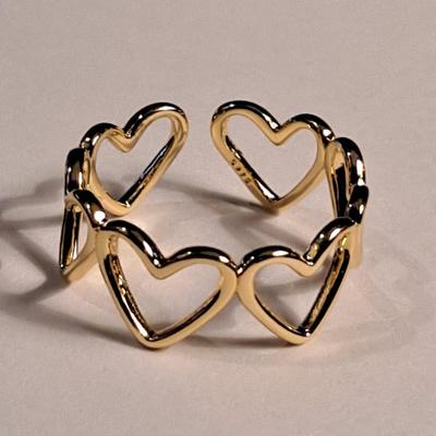 Ring 18k Gold Overlay Sterling Silver