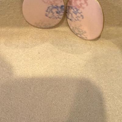 Vintage 1980s Circular Metal Earring