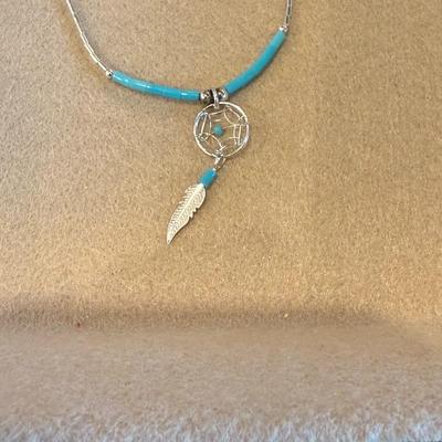 Dream Catcher necklace and earring