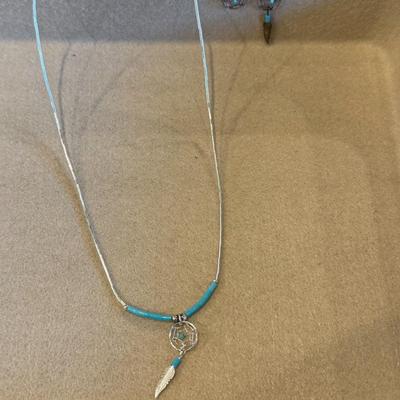 Dream Catcher necklace and earring