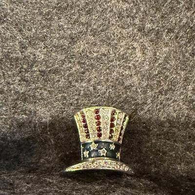 4th of july hat pin