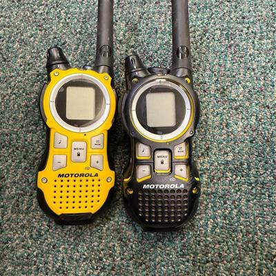 Motorolla Walkie-Talkie (pair) w/ Battery charging station