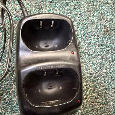 Motorolla Walkie-Talkie (pair) w/ Battery charging station