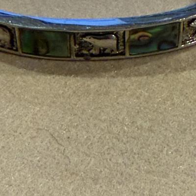 Northern lights and bear bracelet