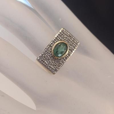 14 Karat Yellow Gold and Gemstone Ring- Size 6 1/2- Approx Weight 11.3 Grams (#8)
