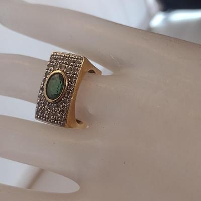 14 Karat Yellow Gold and Gemstone Ring- Size 6 1/2- Approx Weight 11.3 Grams (#8)