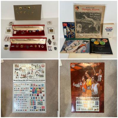 LOT 41: Olympics Collectable Pins, Posters, Books & More
