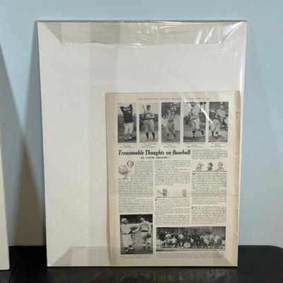 LOT 42: Antique Baseball Ads - Saturday Magazine & Spalding