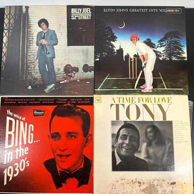 LOT 43: Eclectic Collection Of Records - Elton John, Billy Joel & More