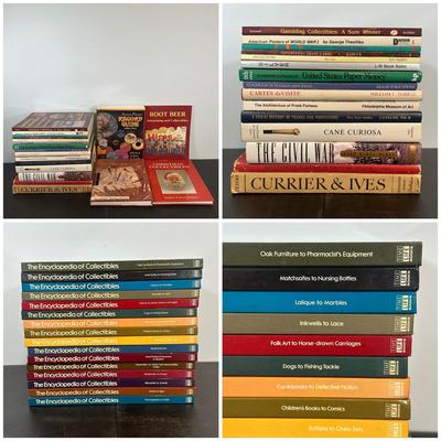 LOT 44: Books About Assorted Collectables - Christmas, Records, Root Beer Advertising & More