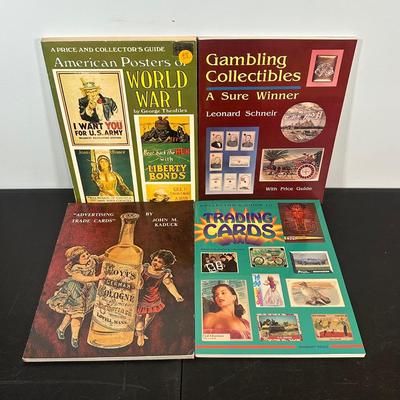 LOT 44: Books About Assorted Collectables - Christmas, Records, Root Beer Advertising & More