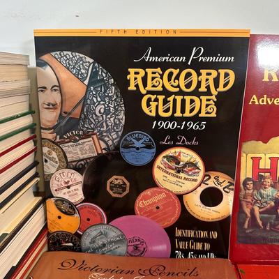 LOT 44: Books About Assorted Collectables - Christmas, Records, Root Beer Advertising & More