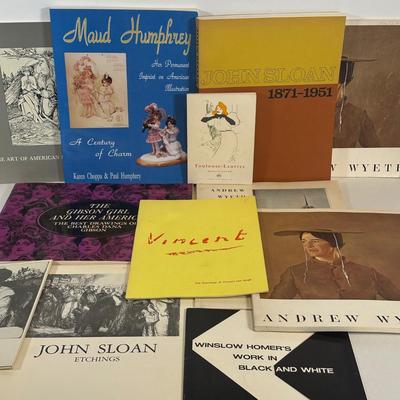 LOT 46: Collection Of Books About Various Artist - Van Gogh, Andrew Wyeth & More