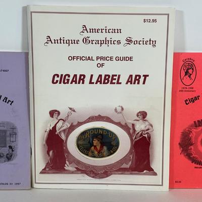 LOT: 47: Collection Of Cigar Boxes & Cigar Label Art Books