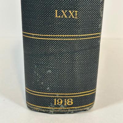 LOT 48: Antique Bound Volume Of Life Magazine Vol. LXXI 1918