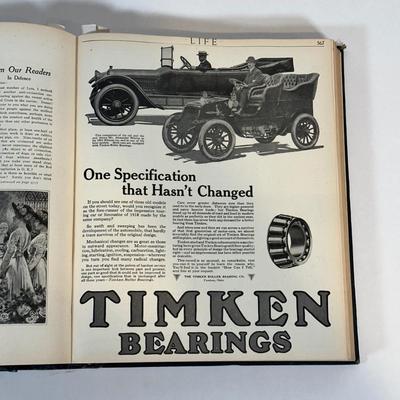 LOT 48: Antique Bound Volume Of Life Magazine Vol. LXXI 1918