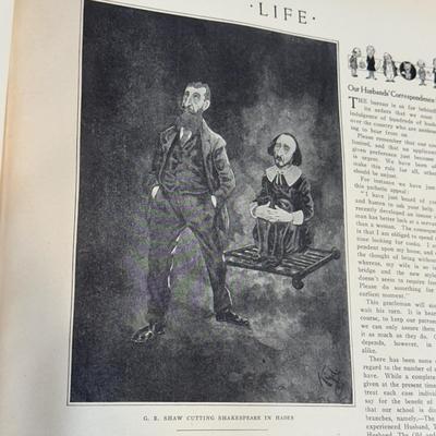 LOT 50: Antique Bound Volume Of Life Magazine Vol. LIII 1909
