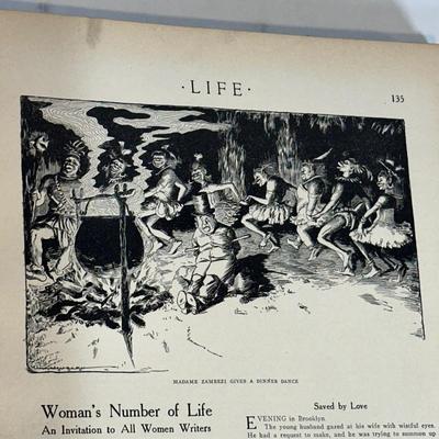 LOT 50: Antique Bound Volume Of Life Magazine Vol. LIII 1909