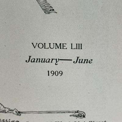 LOT 50: Antique Bound Volume Of Life Magazine Vol. LIII 1909