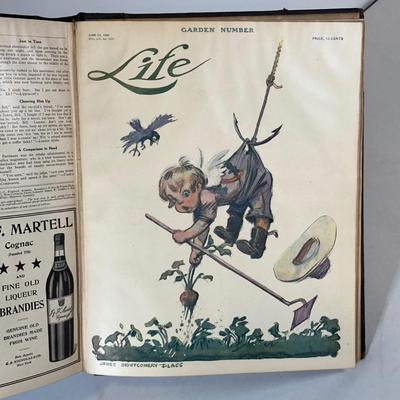LOT 50: Antique Bound Volume Of Life Magazine Vol. LIII 1909