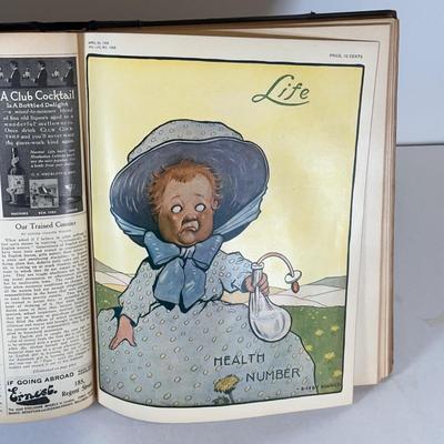 LOT 50: Antique Bound Volume Of Life Magazine Vol. LIII 1909