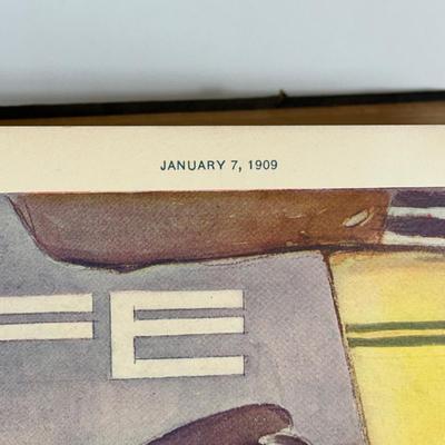 LOT 50: Antique Bound Volume Of Life Magazine Vol. LIII 1909