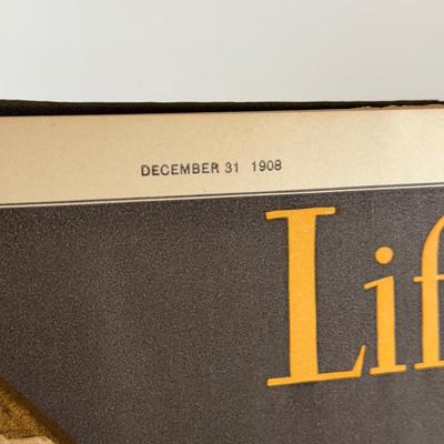 LOT 51: Antique Bound Volume Of Life Magazine LII 1908