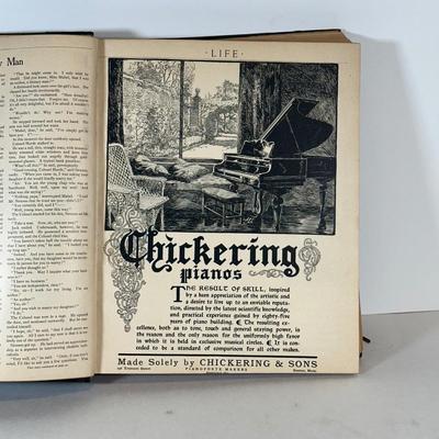 LOT 51: Antique Bound Volume Of Life Magazine LII 1908