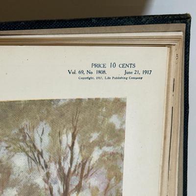 LOT 52: Antique Bound Volume Of Life Magazine LXIX 1917