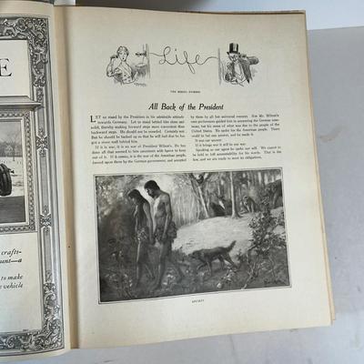 LOT 52: Antique Bound Volume Of Life Magazine LXIX 1917