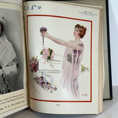 LOT 53: Antique Bound Volume Of Life Magazine LXXIV 1919