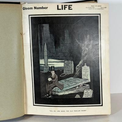 LOT 53: Antique Bound Volume Of Life Magazine LXXIV 1919