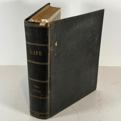 LOT 53: Antique Bound Volume Of Life Magazine LXXIV 1919